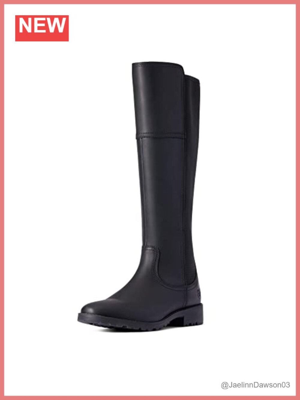 Waterproof Full-Grain Leather Mid-Calf Zip Boots with Cushioning Insole
